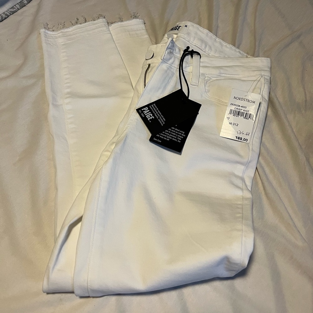Brand new with tags PAIGE white jeans